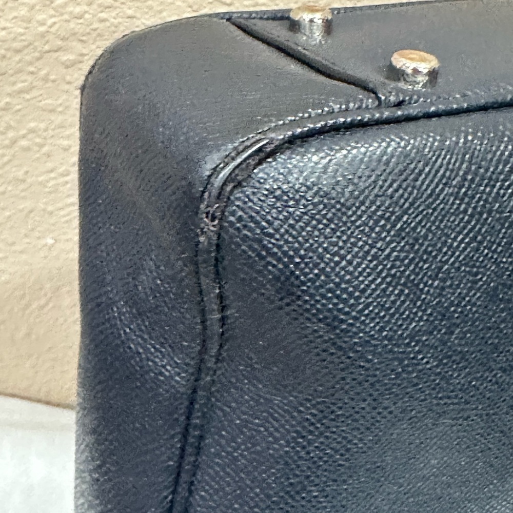 Coach Dark Navy Leather Briefcase - Picture 13 of 15